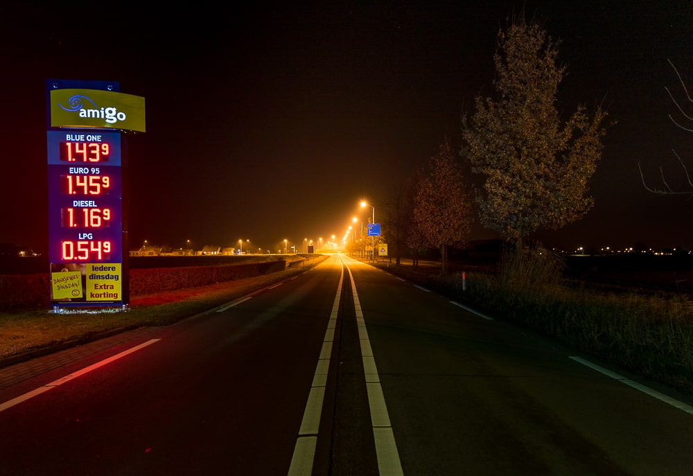 Amigo Tankstation Prijzenbord